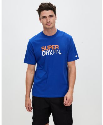 Superdry - Sportswear Logo Loose Tee - T-Shirts & Singlets (Elite Blue) Sportswear Logo Loose Tee