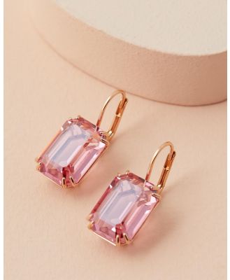 Swarovski - Millenia drop earrings, Octagon cut, Pink, Rose gold tone plated - Jewellery (Pink & Rose Gold-Plated) Millenia drop earrings, Octagon cut, Pink, Rose gold-tone plated