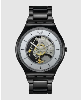 Swatch - Escape The Wheel Darkly Watch - Watches (Black) Escape The Wheel Darkly Watch