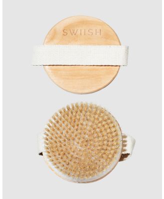 SWIISH - Skin Detox Dry Body Brush - Tools (Brown) Skin Detox Dry Body Brush