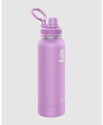 TAKEYA - Actives Insulated Steel Bottle Lilac 950ml Spout Lid - Water Bottles (N/A) Actives Insulated Steel Bottle Lilac 950ml Spout Lid