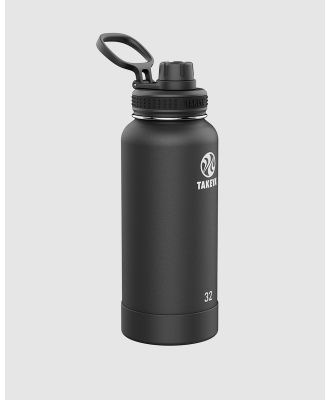 TAKEYA - Actives Insulated Steel Bottle Onyx 950Ml Spout Lid - Water Bottles (N/A) Actives Insulated Steel Bottle Onyx 950Ml Spout Lid