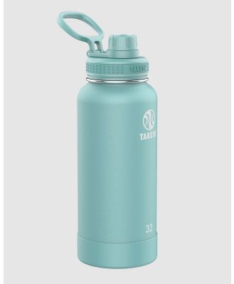 TAKEYA - Actives Insulated Steel Bottle Sage 950Ml Spout Lid - Water Bottles (N/A) Actives Insulated Steel Bottle Sage 950Ml Spout Lid