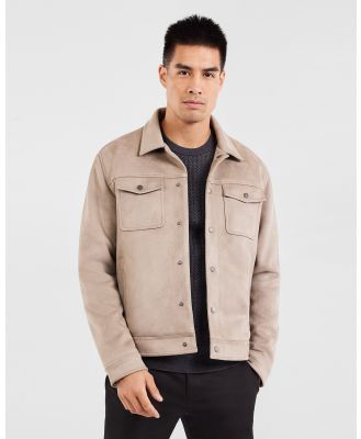 Tarocash - Legacy Sueded Jacket - Coats & Jackets (NATURAL) Legacy Sueded Jacket