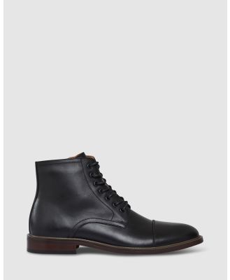Tarocash - Orlando Lace Up Boot - Dress Shoes (BLACK) Orlando Lace Up Boot