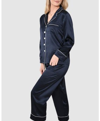 The Fable - Deep Sea Silk Pyjamas - Two-piece sets (Navy) Deep Sea Silk Pyjamas