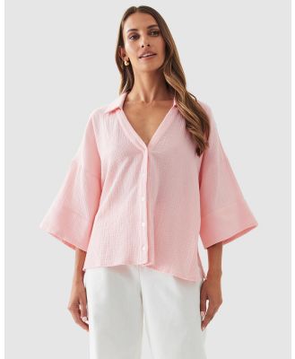 The Fated - Ailie Shirt - Tops (Pale Pink) Ailie Shirt