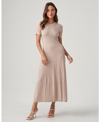 The Fated - Jamie Knit Dress - Dresses (Soft Beige) Jamie Knit Dress