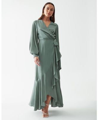 The Fated - Owen Wrap Dress - Dresses (Sage Green) Owen Wrap Dress