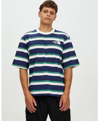 The North Face - SS Easy T Shirt - T-Shirts & Singlets (Optic Emerald Ascent Stripe) SS Easy T-Shirt