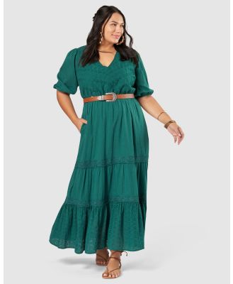 The Poetic Gypsy - Burning Man Maxi Dress - Dresses (Green) Burning Man Maxi Dress