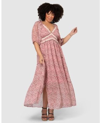 The Poetic Gypsy - Free Spirit Maxi Dress - Dresses (Pink) Free Spirit Maxi Dress