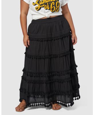 The Poetic Gypsy - Malibu Maxi Skirt - Skirts (Black) Malibu Maxi Skirt