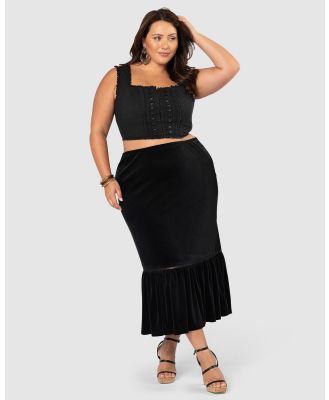 The Poetic Gypsy - Peace & Quiet Skirt - Skirts (Black) Peace & Quiet Skirt