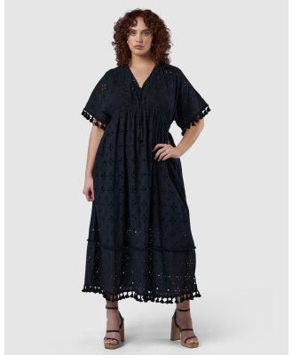 The Poetic Gypsy - Spirit Land Cotton Dress - Dresses (Black) Spirit Land Cotton Dress