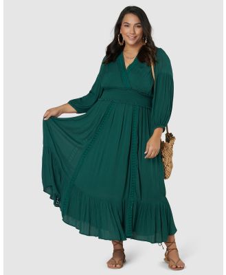 The Poetic Gypsy - Wild Harmony Maxi Dress - Dresses (Green) Wild Harmony Maxi Dress