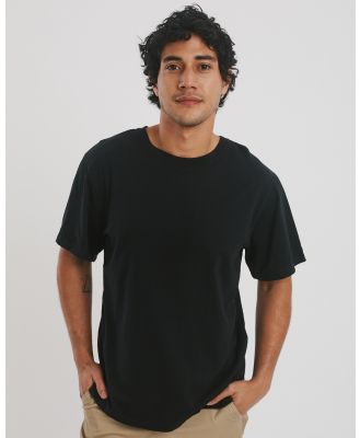 The Shapes United - Men's Side Fastening T Shirt   Black - T-Shirts & Singlets (Black) Men's Side Fastening T-Shirt - Black