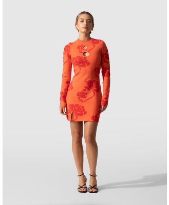 The Wolf Gang - Kahlo Knit Mini Dress - Dresses (Orange) Kahlo Knit Mini Dress