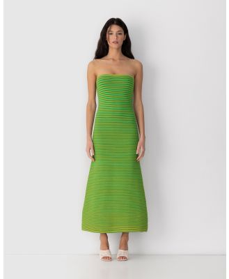 The Wolf Gang - Sunmor Knit Maxi Dress - Bodycon Dresses (Green) Sunmor Knit Maxi Dress
