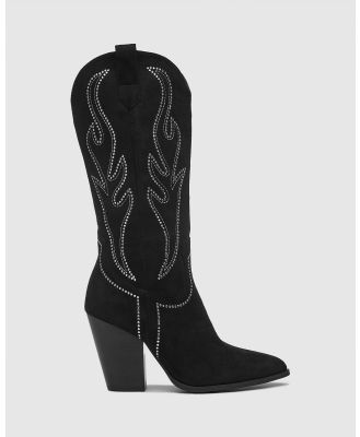 Therapy - Diamond Boots - Knee-High Boots (Black) Diamond Boots