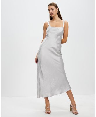 Third Form - Crush Bias Classic Slip Dress - Dresses (Silver) Crush Bias Classic Slip Dress
