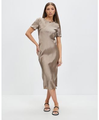 Third Form - Crush Bias Tee Midi Dress - Dresses (Driftwood) Crush Bias Tee Midi Dress