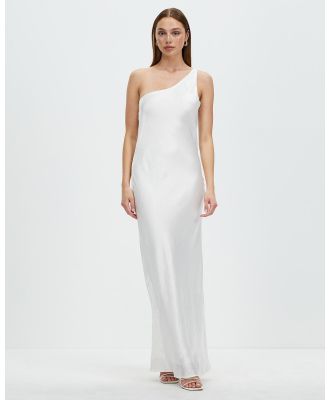 Third Form - Running Water Bias One Shoulder Maxi - Wedding Dresses (White) Running Water Bias One Shoulder Maxi