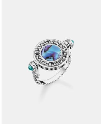 THOMAS SABO - Abalone Coin Ring - Jewellery (Silver) Abalone Coin Ring