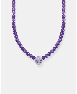 THOMAS SABO - Alien Necklace with Imitation Amethyst Beads - Jewellery (Silver) Alien Necklace with Imitation Amethyst Beads