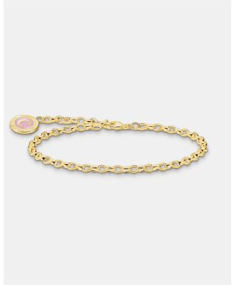 THOMAS SABO - Charm Bracelet with Cold Enamel Gold Plated - Jewellery (Gold) Charm Bracelet with Cold Enamel Gold Plated