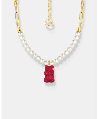 THOMAS SABO - HARIBO Red Bear Pearl Necklace - Jewellery (Red) HARIBO Red Bear Pearl Necklace