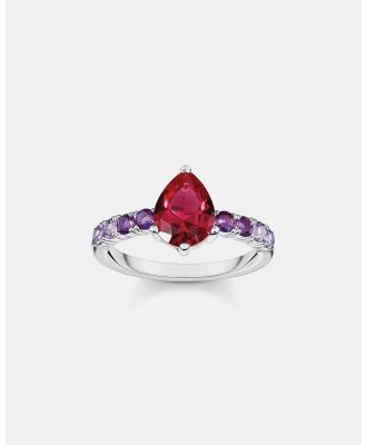 THOMAS SABO - Heritage Glam Solitaire Ring with Colourful Stones - Jewellery (Silver) Heritage Glam Solitaire Ring with Colourful Stones