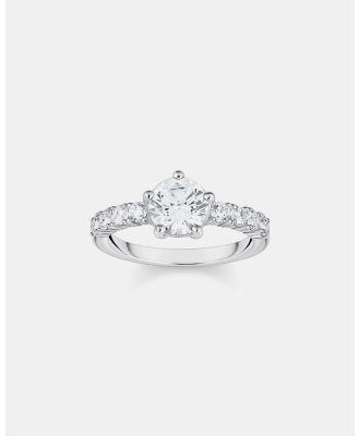 THOMAS SABO - Heritage Glam Solitaire Ring with White Zirconia Stones - Jewellery (Silver) Heritage Glam Solitaire Ring with White Zirconia Stones