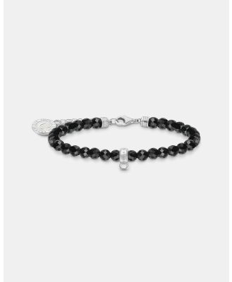 THOMAS SABO - Member Charm Bracelet with Black Beads - Jewellery (Silver) Member Charm Bracelet with Black Beads
