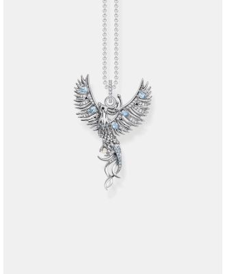 THOMAS SABO - Silver Necklace with Phoenix Pendant and Colourful Stones - Jewellery (Silver) Silver Necklace with Phoenix Pendant and Colourful Stones