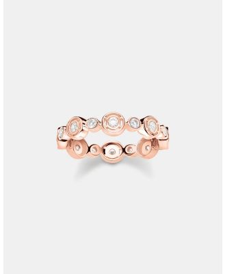 THOMAS SABO - Sparkling Circles Rose Gold Circle Ring - Jewellery (Rose Gold) Sparkling Circles Rose Gold Circle Ring