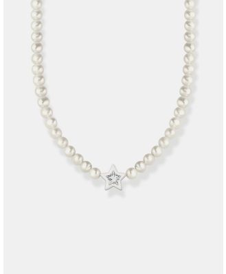 THOMAS SABO - Star Necklace with Freshwater Pearls - Jewellery (Silver) Star Necklace with Freshwater Pearls