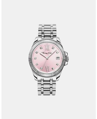 THOMAS SABO - Watch Divine Pink with Stones Silver Coloured - Watches (Silver) Watch Divine Pink with Stones Silver-Coloured