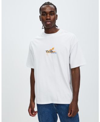 Thrills - Earthdrone Box Fit Oversize Tee - T-Shirts & Singlets (White) Earthdrone Box Fit Oversize Tee
