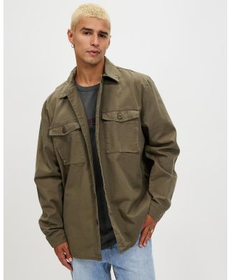 Thrills - Issued Overshirt - Coats & Jackets (Mild Army) Issued Overshirt
