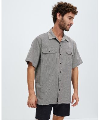 Thrills - Proper Occasion SS Work Shirt - Casual shirts (Black & White) Proper Occasion SS Work Shirt