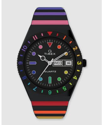 TIMEX - Women's Q Rainbow - Watches (Black) Women's Q Rainbow