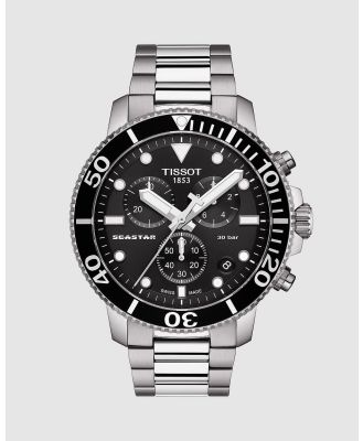 Tissot - Seastar 1000 Chronograph - Watches (Black & Silver) Seastar 1000 Chronograph