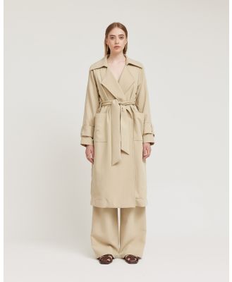 TOJHA - Corbin Coat - Trench Coats (Beige) Corbin Coat