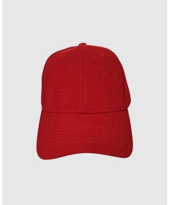 Tolu Australia - Red Baseball Cap - Hats (Black) Red Baseball Cap