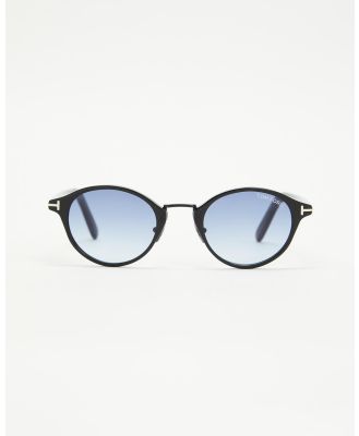 Tom Ford - FT1050 D - Sunglasses (Shiny Black & Gradient Blue) FT1050-D