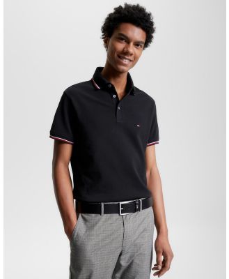 Tommy Hilfiger - 1985 Collection Tipped Slim Fit Polo - Shirts & Polos (Black) 1985 Collection Tipped Slim Fit Polo