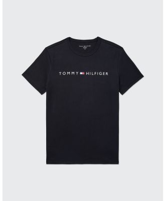 Tommy Hilfiger Adaptive - Adaptive Mens Sensory Logo T Shirt - T-Shirts & Singlets (BLUE JEAN) Adaptive Mens Sensory Logo T-Shirt