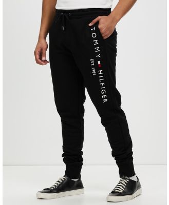 Tommy Hilfiger - Basic Branded Sweatpants - Sweatpants (Black) Basic Branded Sweatpants