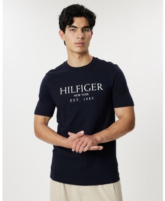 Tommy Hilfiger - Big Hilfiger Tee - T-Shirts & Singlets (Desert Sky) Big Hilfiger Tee